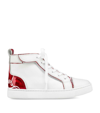 CHRISTIAN LOUBOUTIN FUNNYTOPI LEATHER HIGH-TOP SNEAKERS