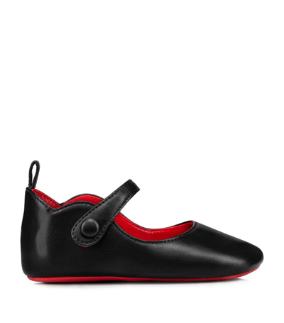 CHRISTIAN LOUBOUTIN BABY LOVE CHICK LEATHER BALLET FLATS