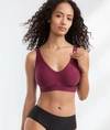 Bali Comfort Revolution Smart Sizes Wire-free Bra In Sparkling Purple