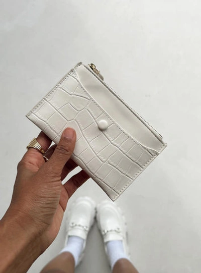 Princess Polly Keeping Track Wallet In Cream