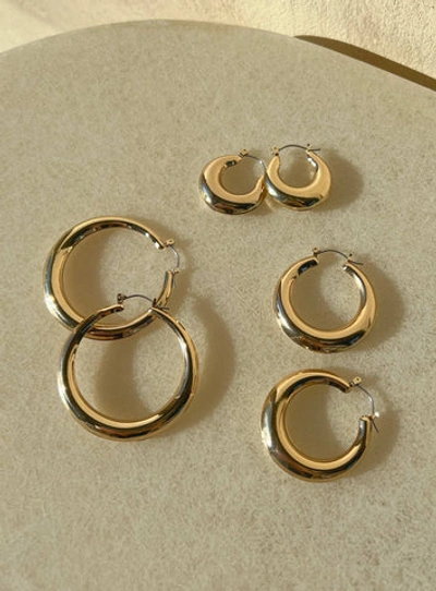 Princess Polly Lower Impact True Paradise Earring Set In Gold