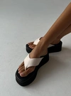 Princess Polly Crawley Sandals In Cream