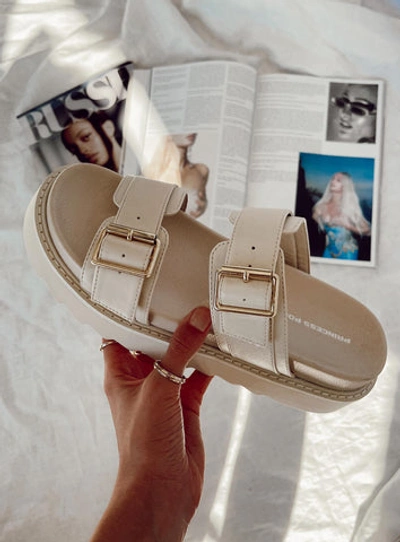 Princess Polly Lower Impact Ma Belle Sandals In Cream