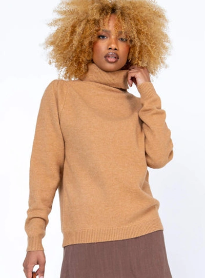 Princess Polly Lower Impact Larissa Sweater In Brown