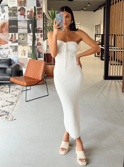 Princess Polly Mollen Maxi Dress In White