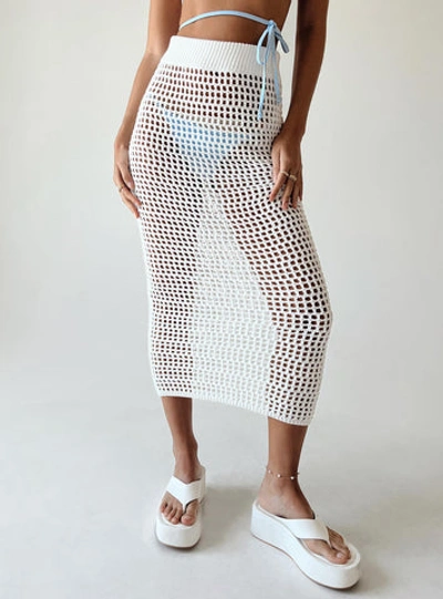 Princess Polly Golda Crochet Maxi Skirt In White ModeSens