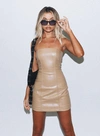 Princess Polly Hailey Strapless Mini Dress In Beige