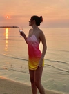 Princess Polly Sunset Mini Dress In Pink Multi