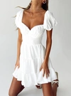 knee length dresses for ladies Danny Mini Dress White