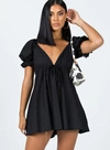 Princess Polly Blissful Mini Dress In Black