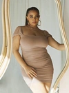 Princess Polly Lower Impact Charvi Mini Dress In Tan