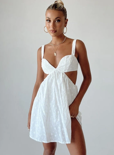 Princess Polly Khalia Mini Dress In White