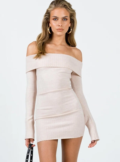 Princess Polly Lower Impact Savani Mini Dress In Cream | ModeSens