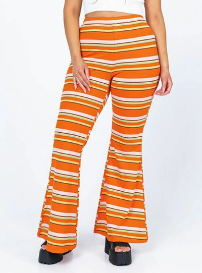 Princess Polly Jackson Knit Pants In Orange