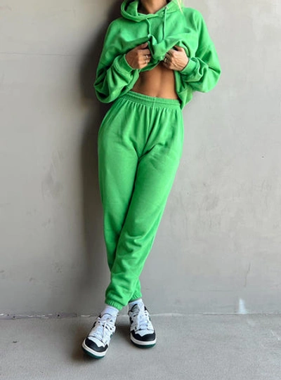 Princess Polly Lower Impact Renna Track Pants In Green