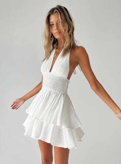 Princess Polly Averie Halter Romper In White