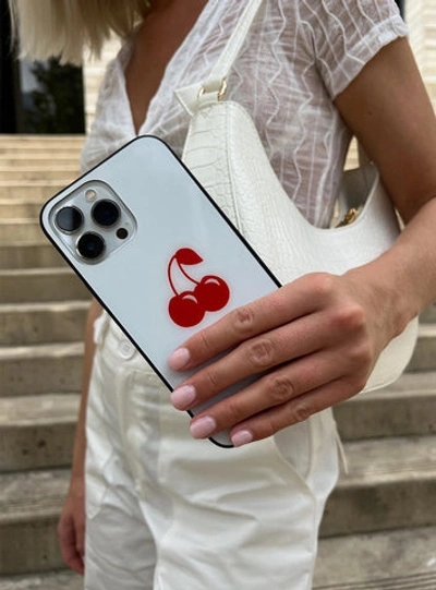 Princess Polly Sweet Cherry Iphone Case In White / Red