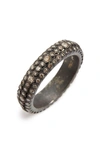 Armenta Old World Champagne Diamond Stackable Eternity Ring In Silver