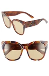 GUCCI 55MM BUTTERFLY SUNGLASSES,GG0059S97455