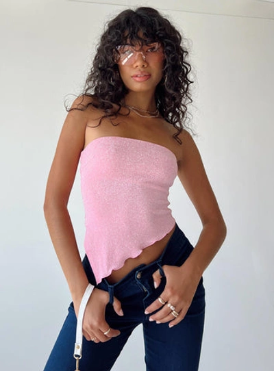Princess Polly Carrow Strapless Top In Pink