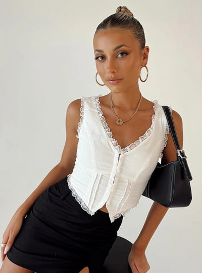 Princess Polly Silvanna Top In White