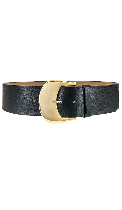 B-low The Belt Talia Wide Belt In Black & Gold