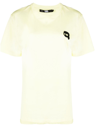 Karl Lagerfeld Ikonik 2.0 Outline T-shirt In Grey