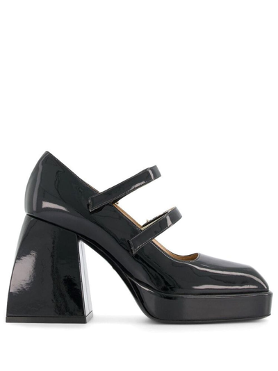 Nodaleto 115mm Bullababies Patent Pumps In Black