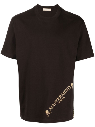 Mastermind Japan Logo-print Short-sleeve T-shirt In Brown