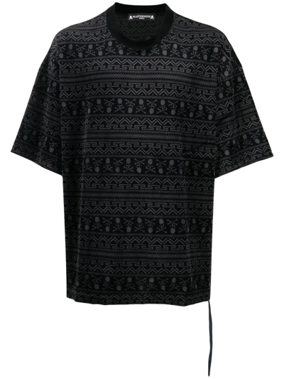 Mastermind Japan Abstract-pattern Short-sleeve T-shirt In Black