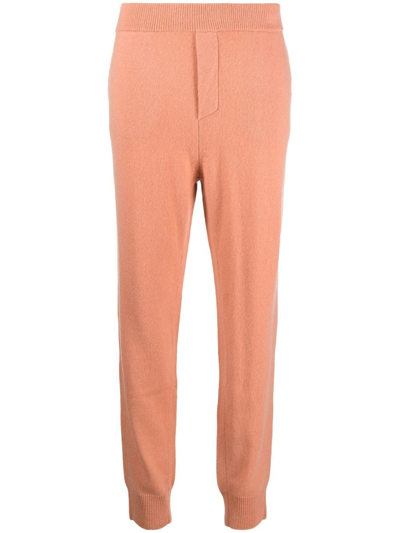 Dsquared2 Logo-print Cashmere Trousers In Pink