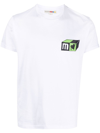 Modes Garments Graphic-print Cotton T-shirt In White