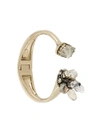 LANVIN adorned detail bracelet,BRASS,PEWTER,GLASS