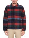 Ps By Paul Smith Checked Wool-blend Jacket In Multicolor