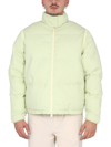 Sunnei Padded Jacket With High Neck In Verde