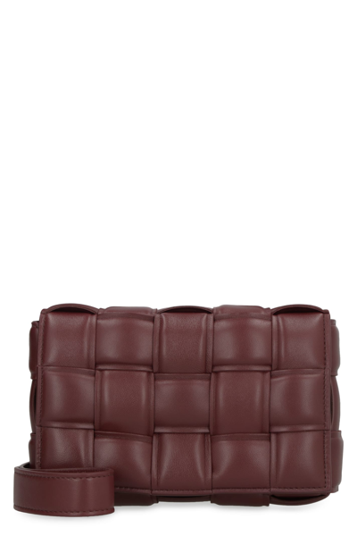 Bottega Veneta Padded Cassette Crossbody Bag In Red-purple Or Grape