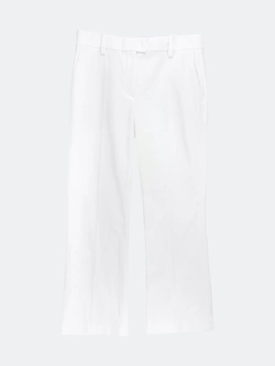 Brunello Cucinelli Women's White Straight Leg Pants & Capri