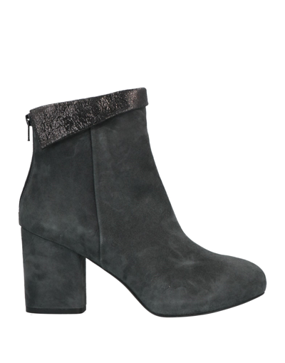 Silvia Rossini Ankle Boots In Steel Grey