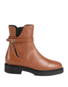 FURLA FURLA FURLA LEGACY CHELSEA BOOT T.25 WOMAN ANKLE BOOTS BROWN SIZE 6 SOFT LEATHER, POLYESTER