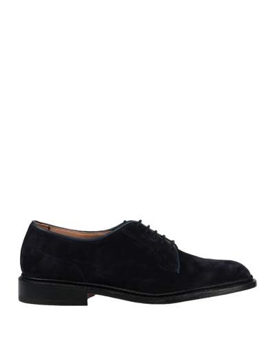 Tricker's Lace-up Shoes In Dark Blue
