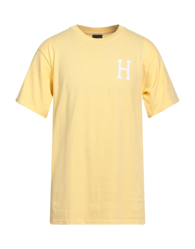 Huf T-shirts In Yellow