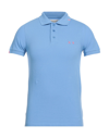 Project E Polo Shirts In Sky Blue