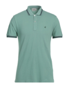 Brooksfield Polo Shirts In Light Green
