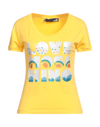 Love Moschino T-shirts In Yellow