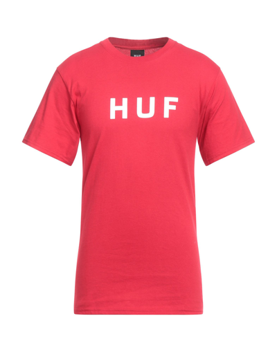 Huf T-shirts In Red