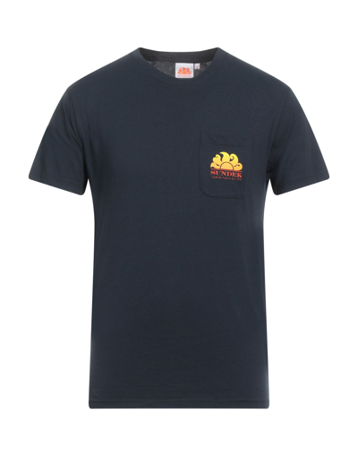 Sundek T-shirts In Dark Blue