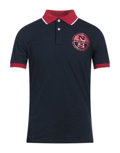 North Sails Polo Shirts In Blue