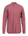 Costumein Man Shirt Garnet Size 42 Linen In Red