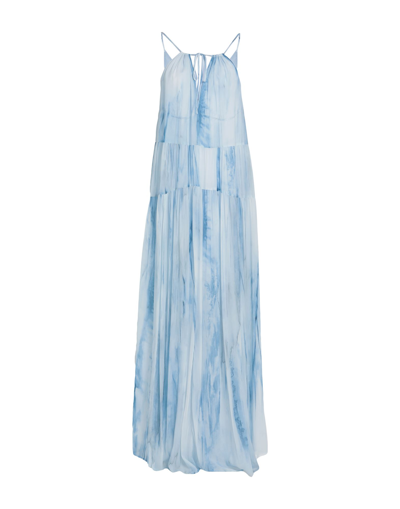 Dondup Long Dresses In Blue