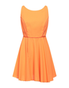 Feleppa Woman Short Dress Orange Size 6 Polyester In Orange